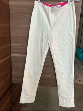Gretchen Scott classic white denim pull on pant new with tags